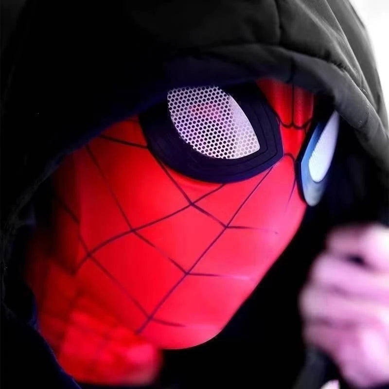 Movie Superhero Mask Costume Spider Lens Roleplay Hat Halloween Performance