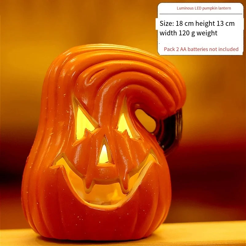 1Pc Decorative Pumpkin Halloween Props Lantern Decor Pumpkin Light Outdoor