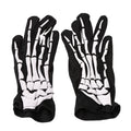 Halloween Gloves Black White Makeup Props Skull Ghost Claw