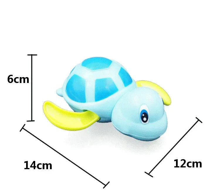 Single Sale Cute Cartoon Animal Tortoise Classic Baby Water Toy Infant Swim