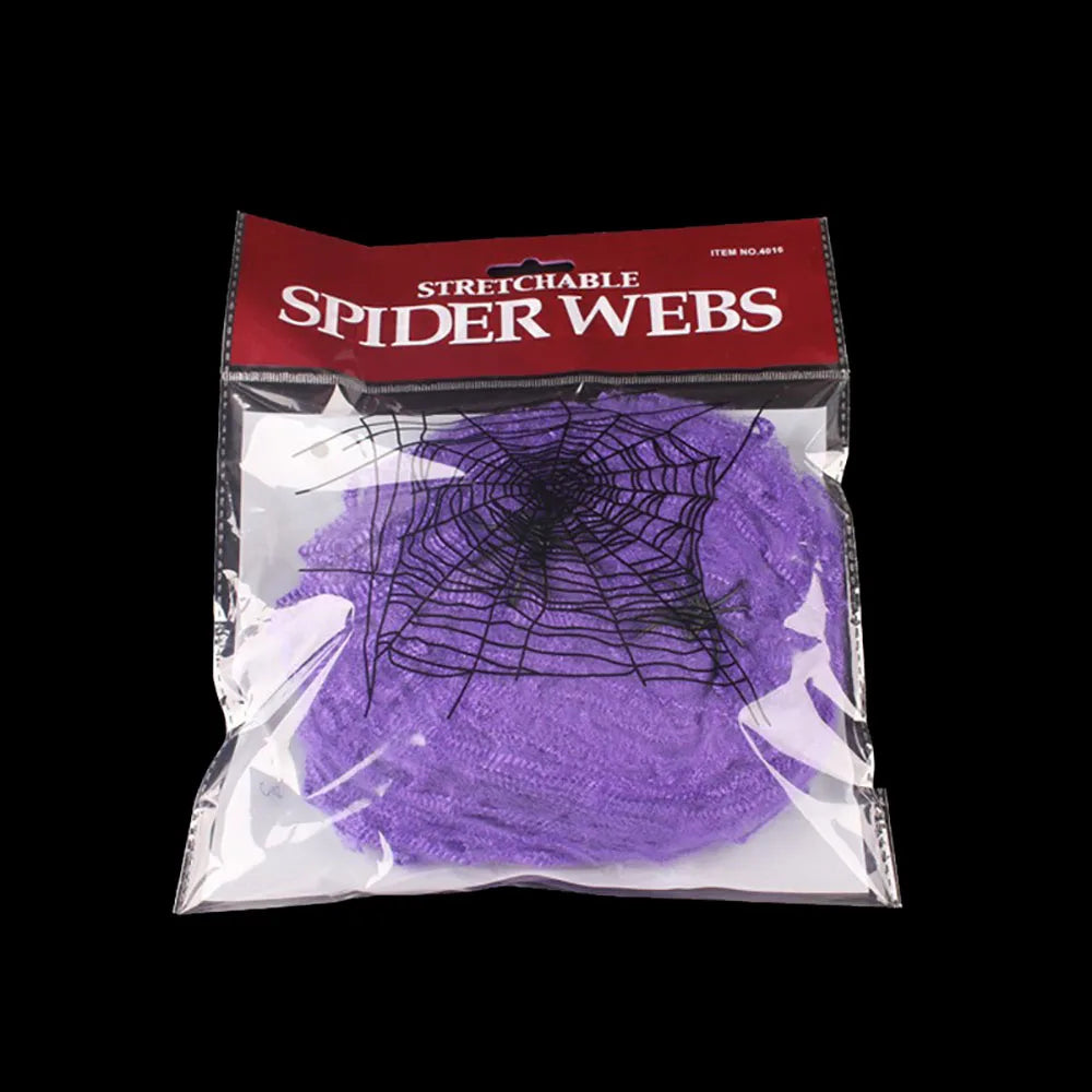 Halloween Glow Spider Web Glowing Creepy Decoration