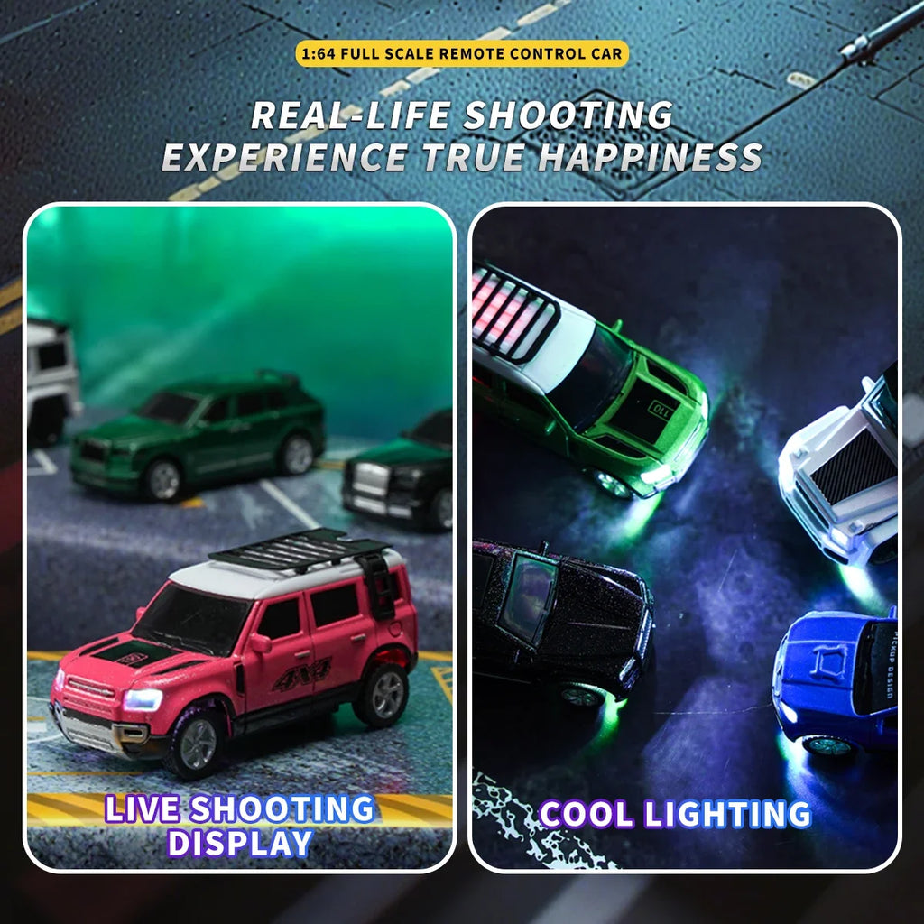 New RC Car MINI Alloy 1 64 Remote Control Car Convenient Carry 60 Minutes