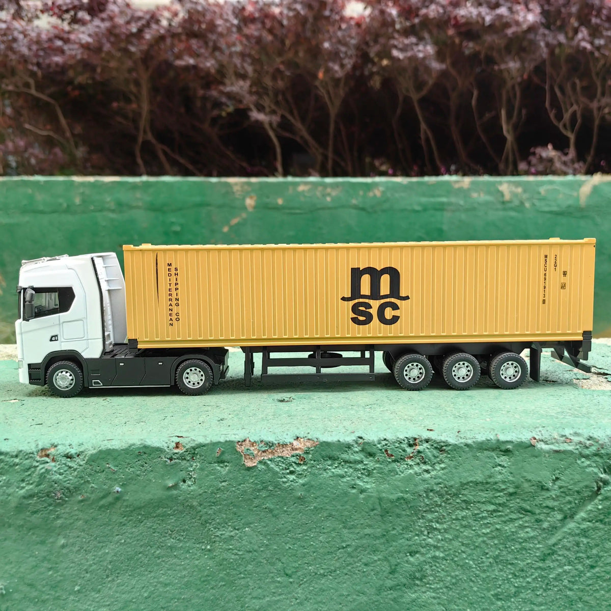 1 50 Simulation Large Truck Toy Car Model Alloy Diecast Transport Container