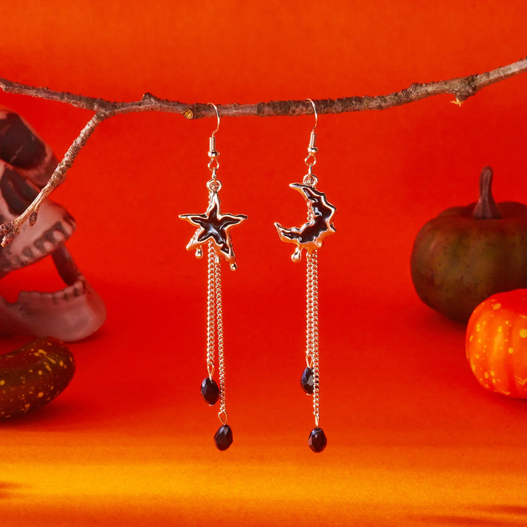 Gothic Vampire Bat Earrings Statement Jewelry