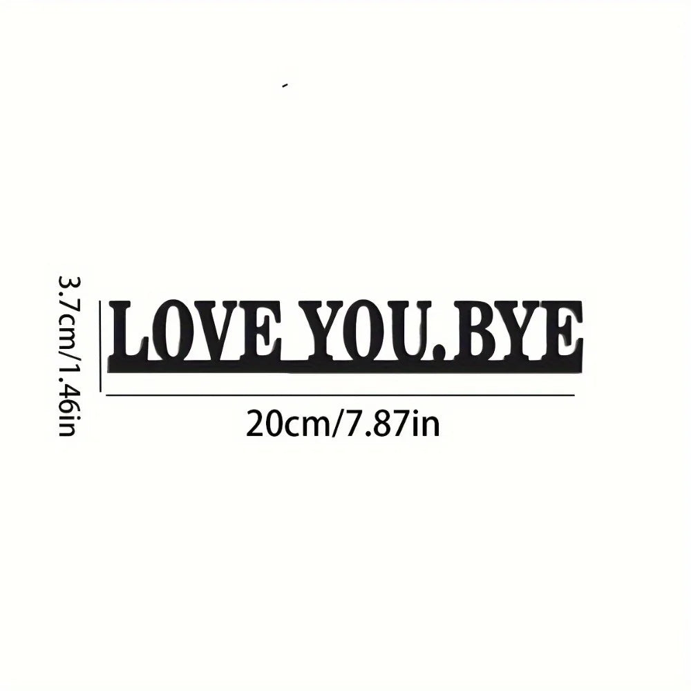 1pc Modern Metal Toilet Door Sign Stylish Thinking Room Wall Sculpture