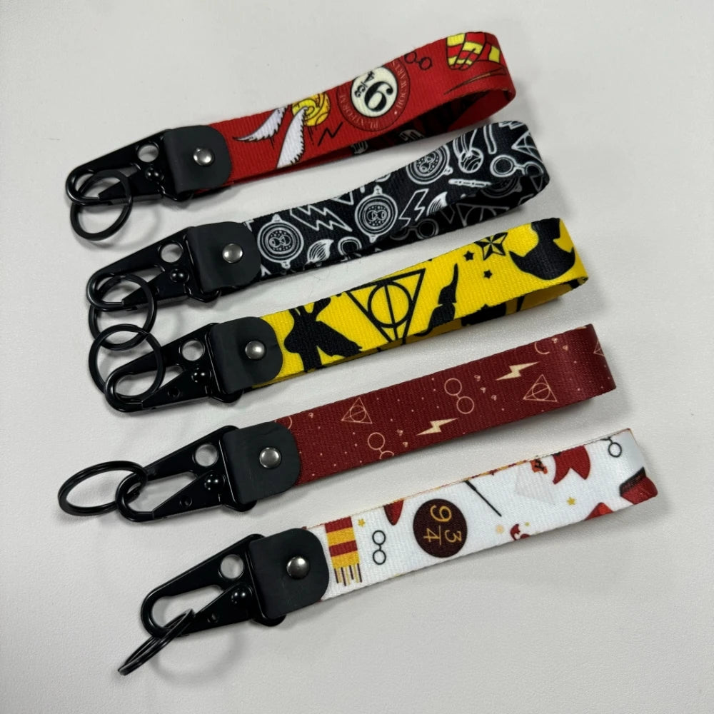 Anime Cool Figures Eagle Beak Keychain Short Lanyards Phone Badge Holder