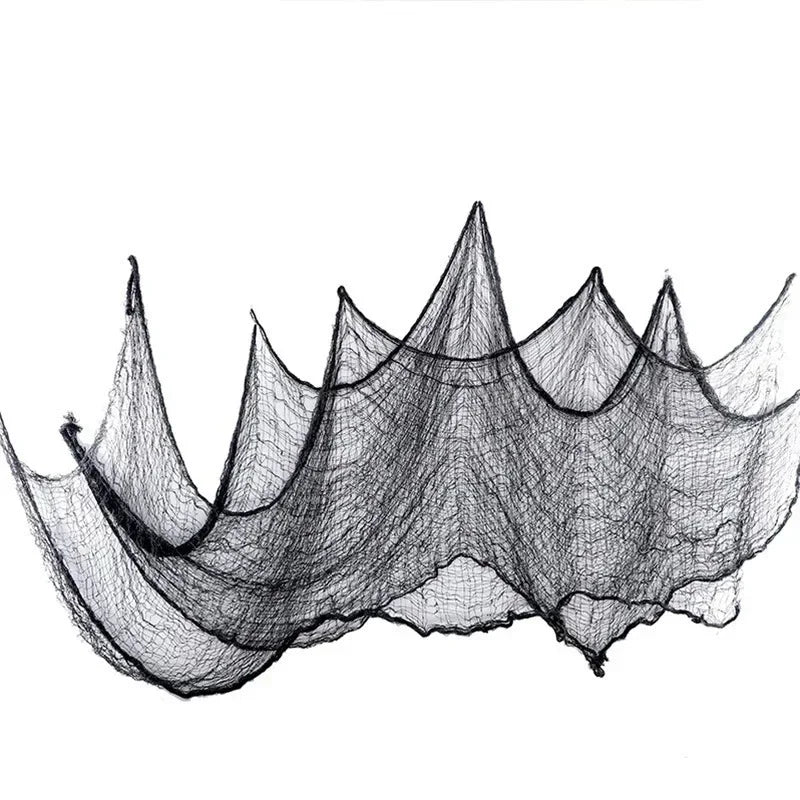 76x183cm Halloween Decorations Black Creepy Gauze