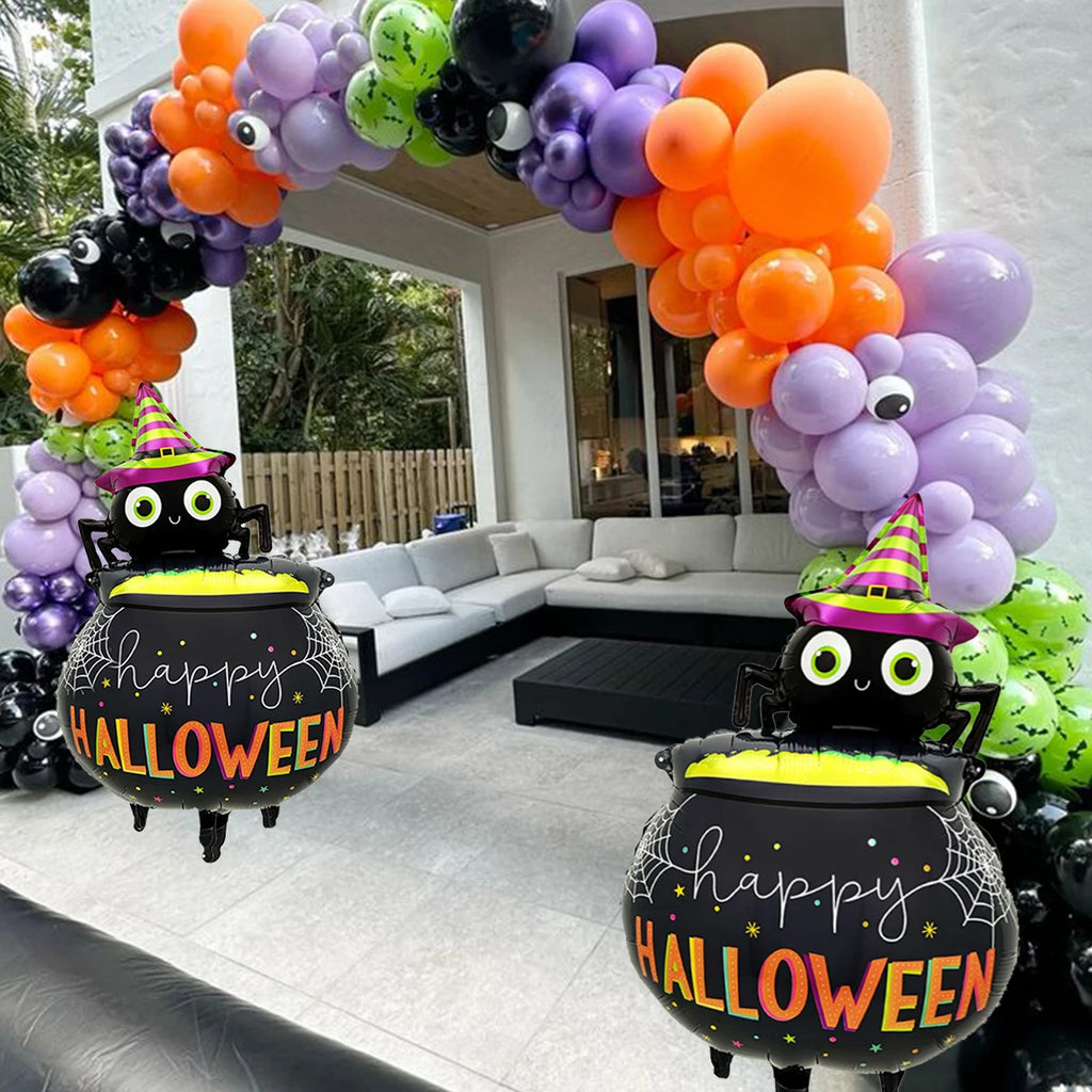 1pc 2pcs Halloween Spider Medicinal Pot Balloon Party Birthday Horror Weird