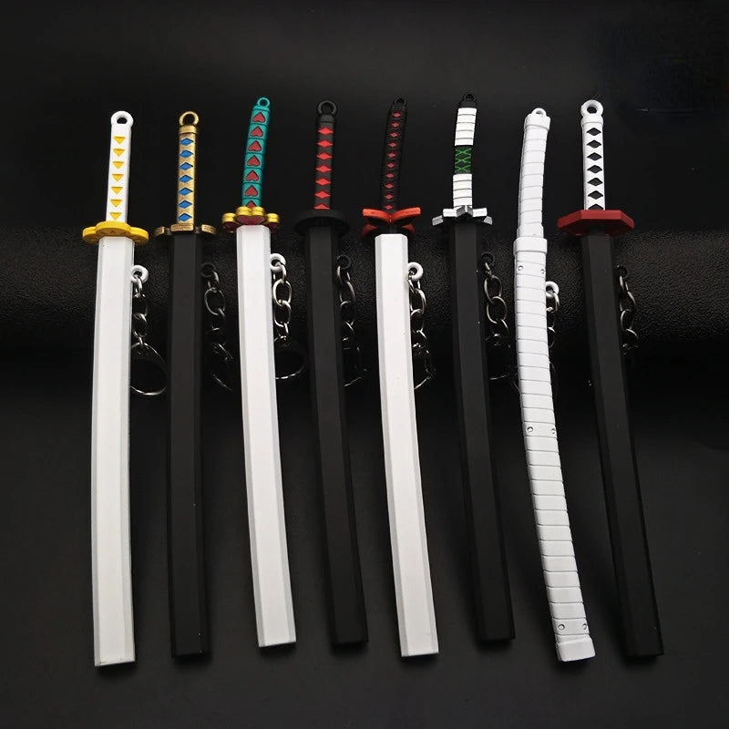 Mini Sword With Sheath Zinc Alloy Tang Hengdao Han Sword Model Keychain
