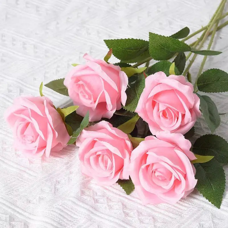 1 5 10 20pcs Roses Artificial Flowers Rose Flower Branch Realistic Fake