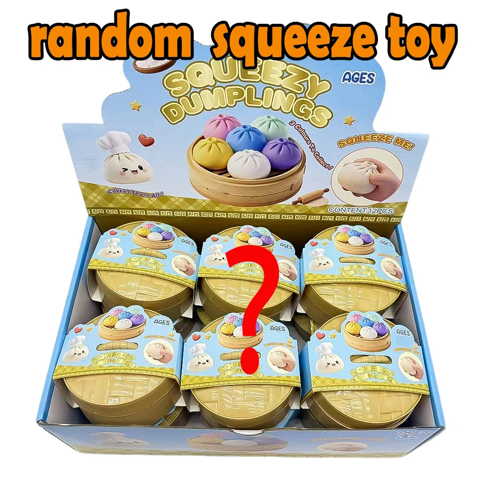 Blind Box Colorful Dumpling Squishy Stress Toy