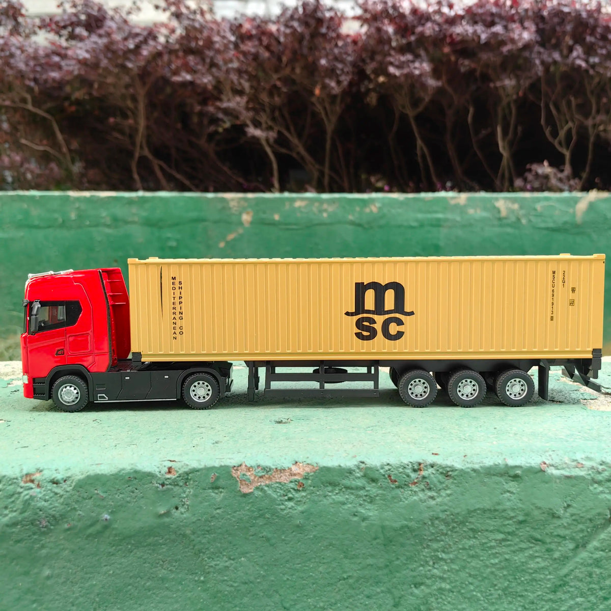 1 50 Simulation Large Truck Toy Car Model Alloy Diecast Transport Container