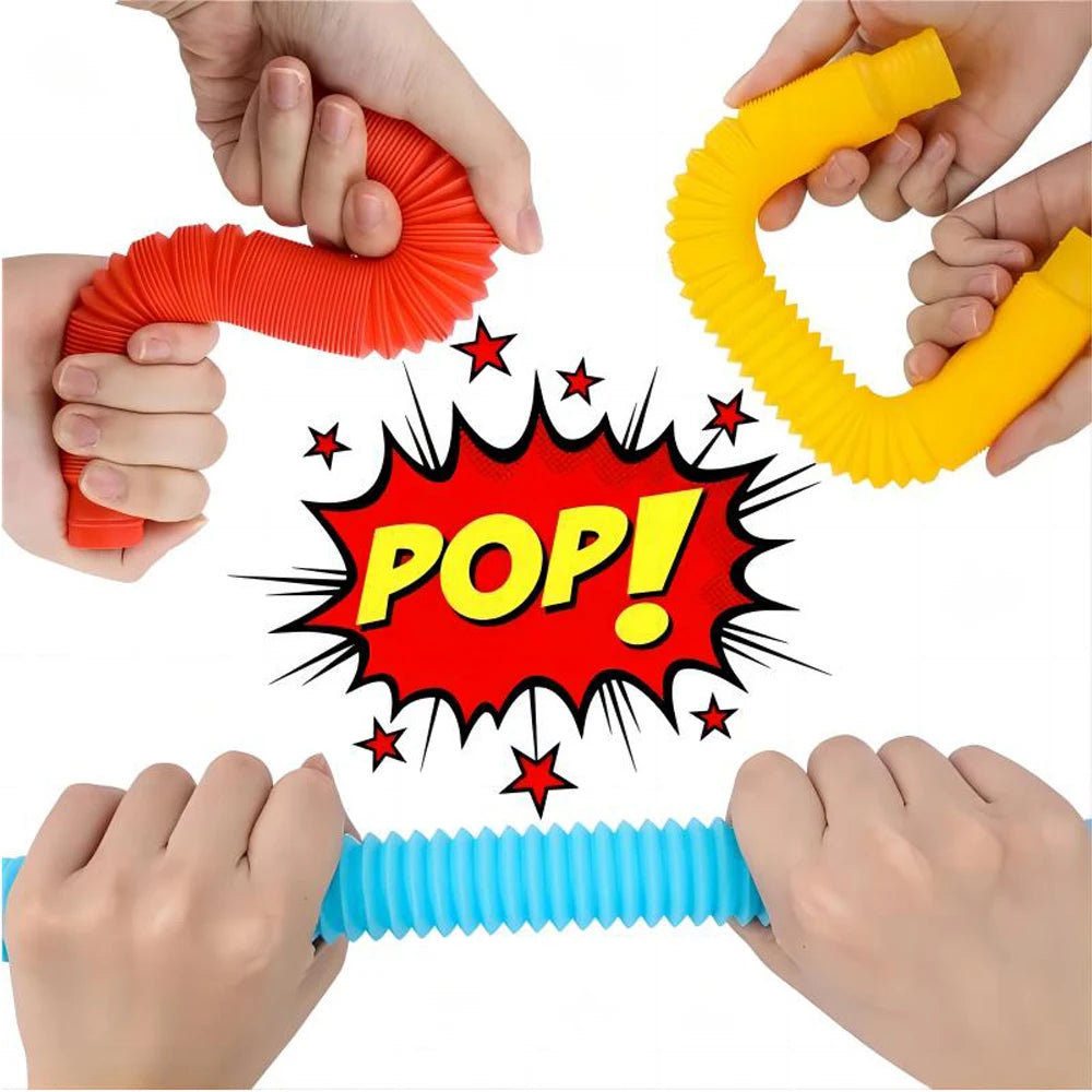 10-30 PCS Telescopic Tubes Fidget Toy Pop Relief