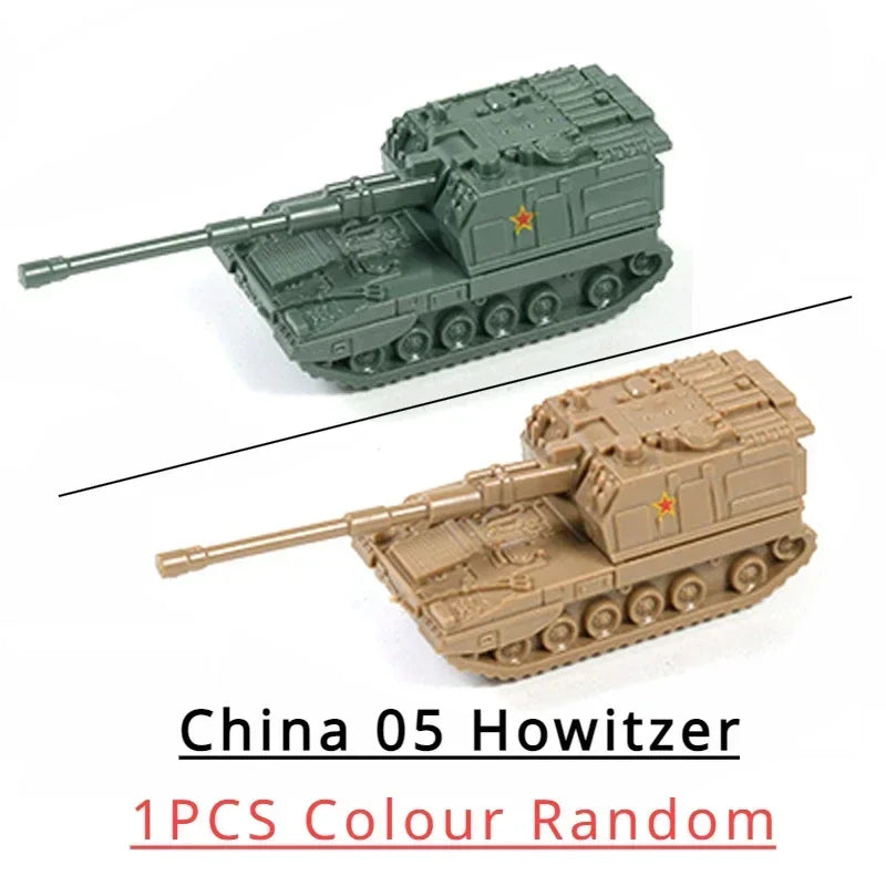 1 144 5cm Classic Tank Model WWII Soviet BM21 Italian B1 Destroyer US M35