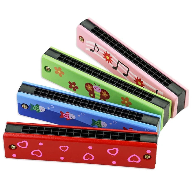 Wooden Children's Harmonica Musical Toy