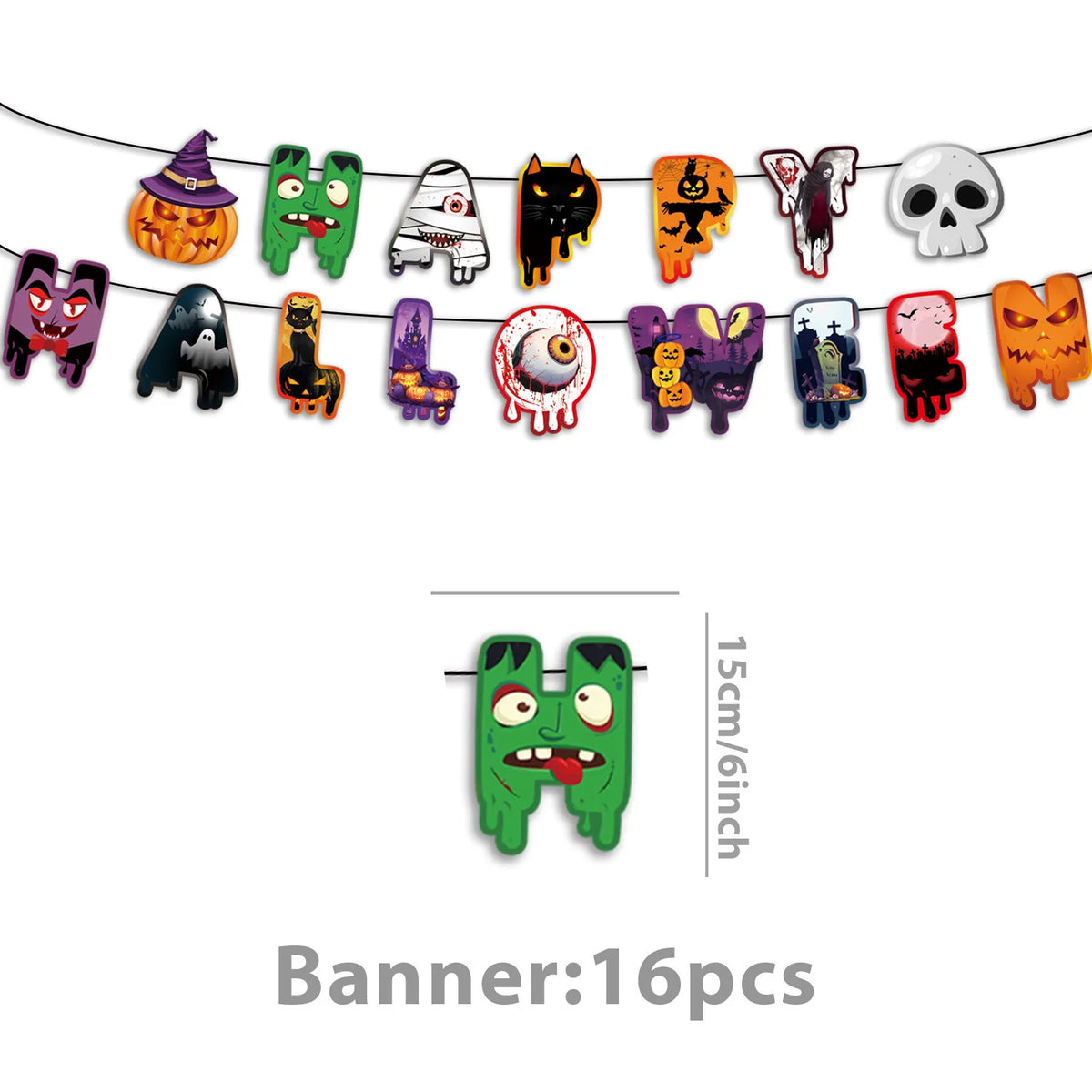 Halloween Ghost Party Decoration Disposable Tableware