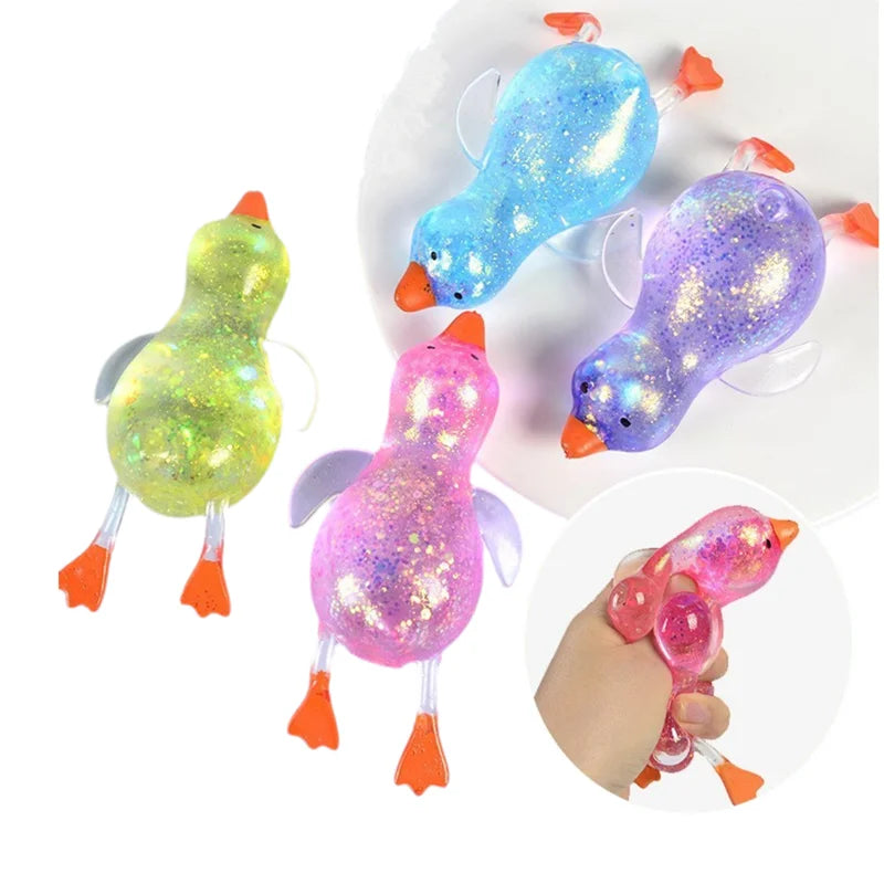 Maltose Colorful Aurora Duck Squeeze Soft Toy