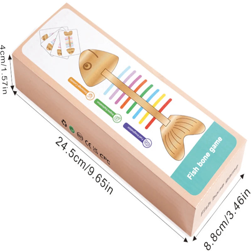 Montessori Color Matching Sensory Toys Wooden Balance Stick Fine Training Game