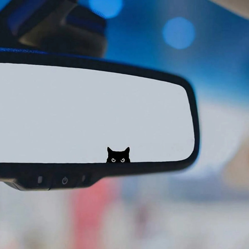 Black Cat Peeker Car Decal Vinyl Sticker