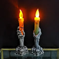 Glowing Halloween Led Candles Skeleton Ghost