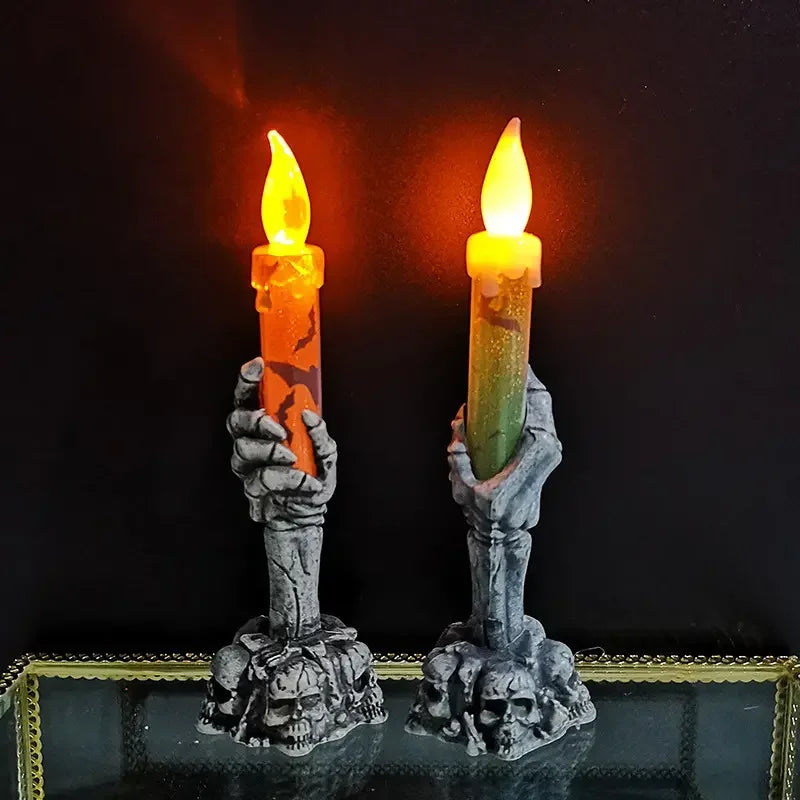 Halloween Led Candles Skeleton Ghost Hands LED