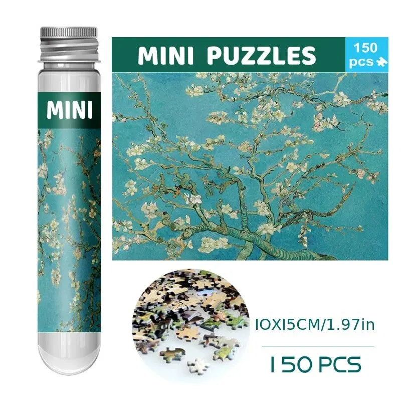 150pcs Test Tube Jigsaw Puzzle World Famous Painting Van Gogh Starry Night