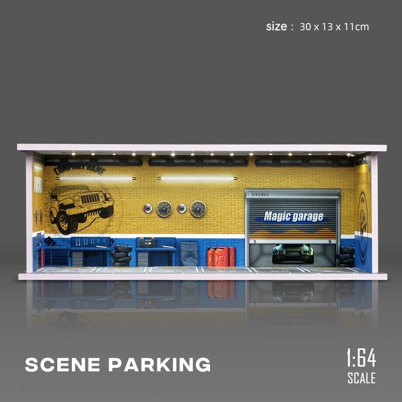 1:64 Garage Scene Model Simulation Collection