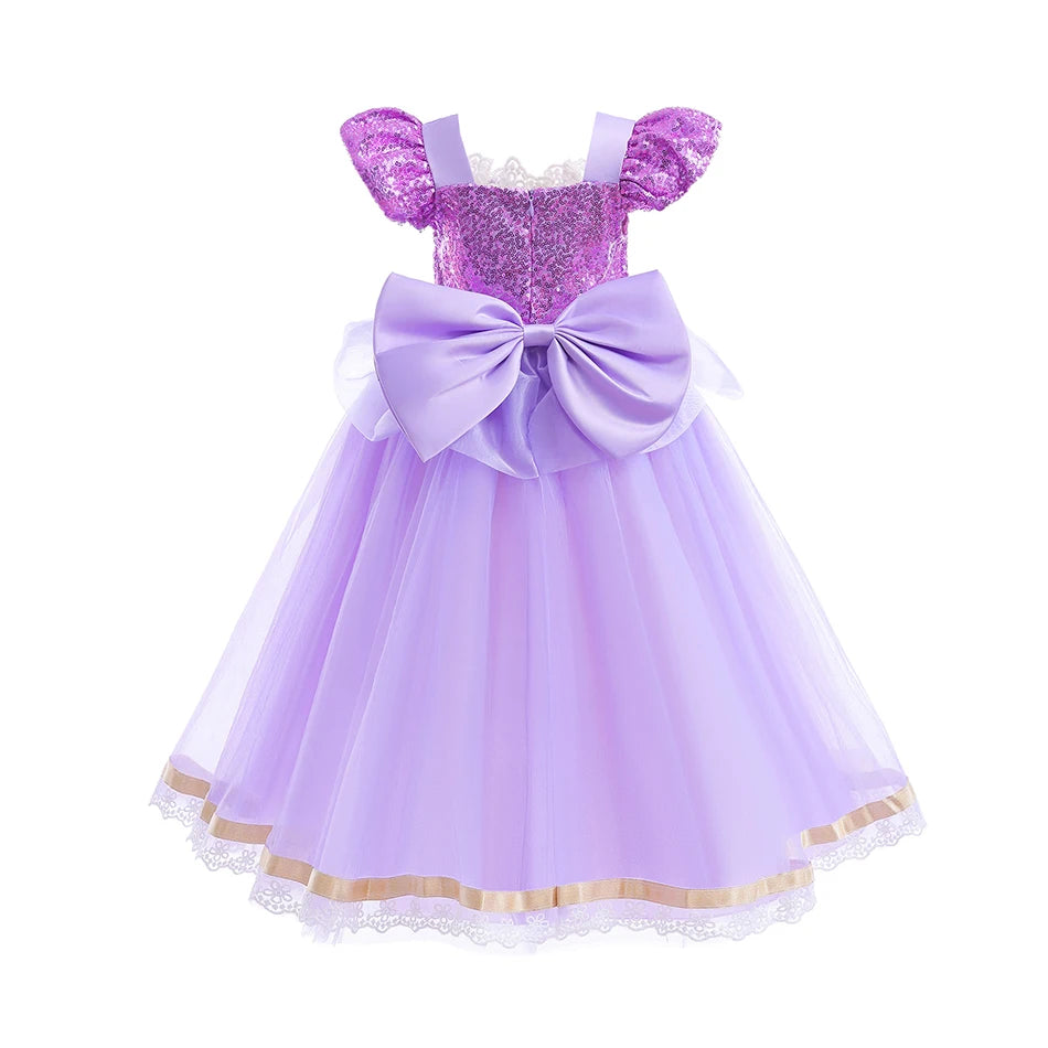 Summer Rapunzel Princess Dress Kids Costume