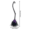 Halloween Witch Broom Decorations Magic Plastic Scary Prop Cosplay Party