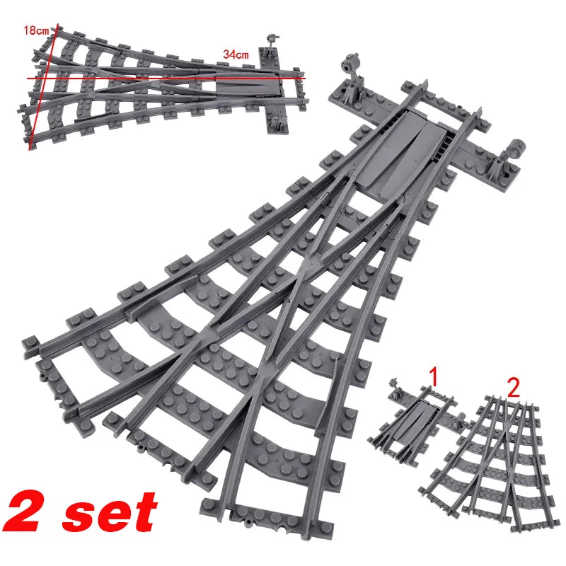 City Trains Building Block Railway Set STEM Toy