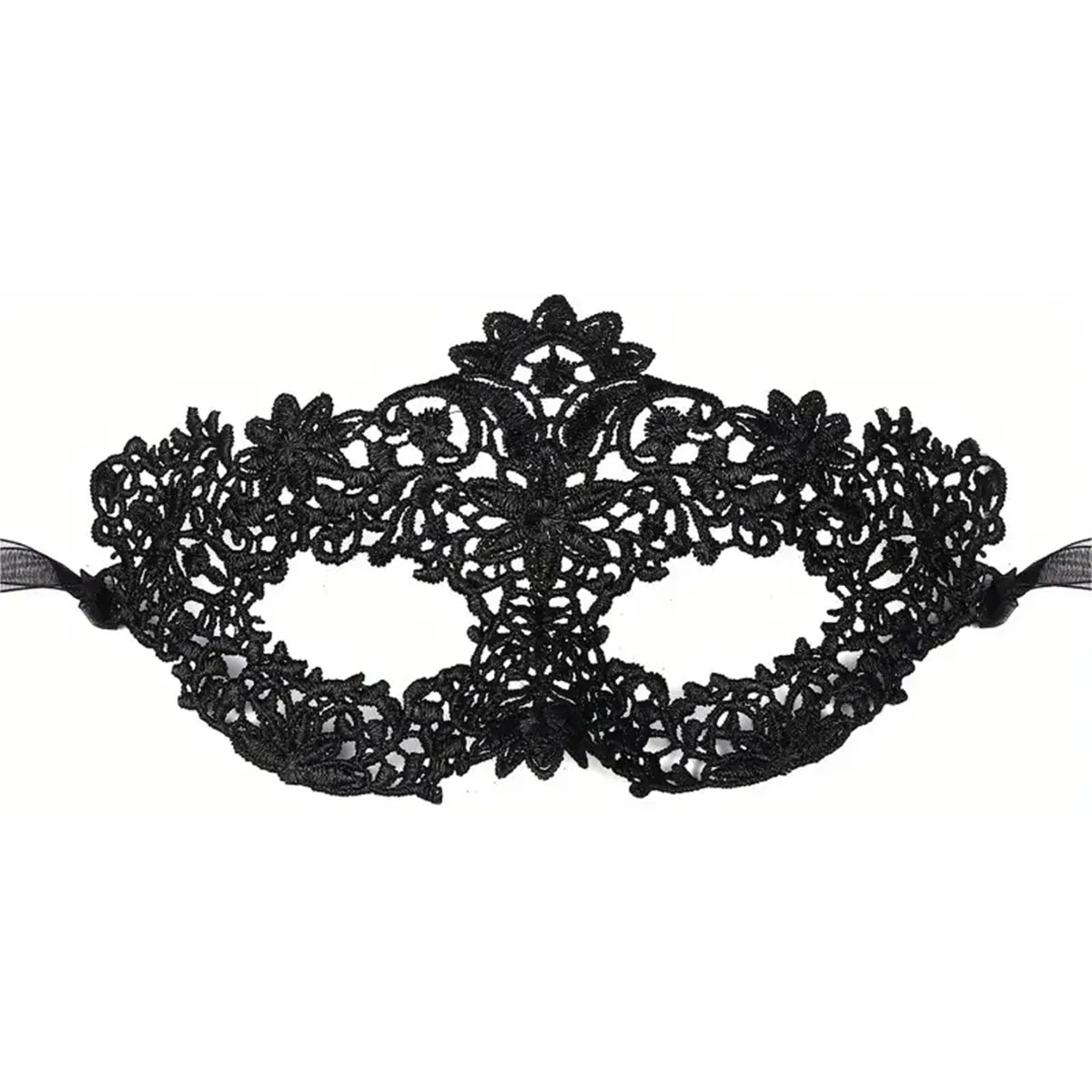 2pcs Elegant Black Lace Masquerade Mask Set Couples Venetian Party Mardi Gras
