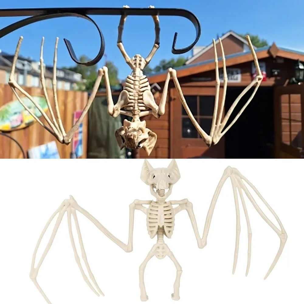 Halloween Animal Skeletons Creepy Bat Skeleton Model Horror Bat Bones Home Decor