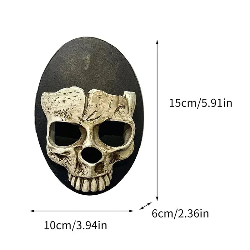 1 Pcs Home Resin Craft Skeleton Candlestick Pendant Gothic Style Wall Decor