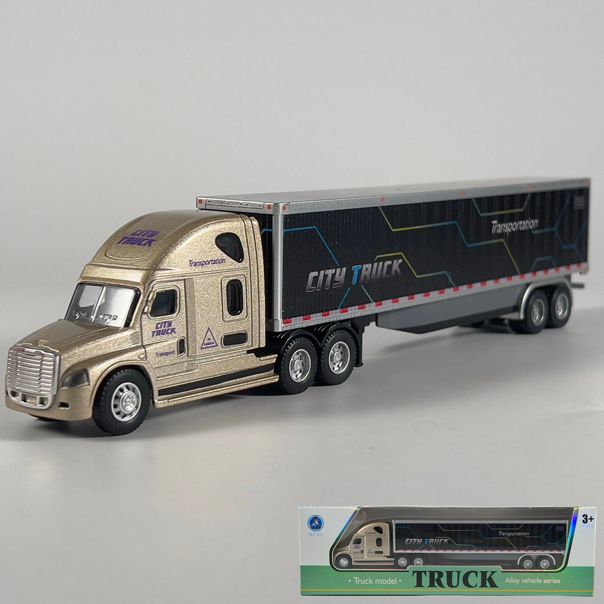 1:64 Scania Container Truck American Container Truck Alloy Diecast Model Car