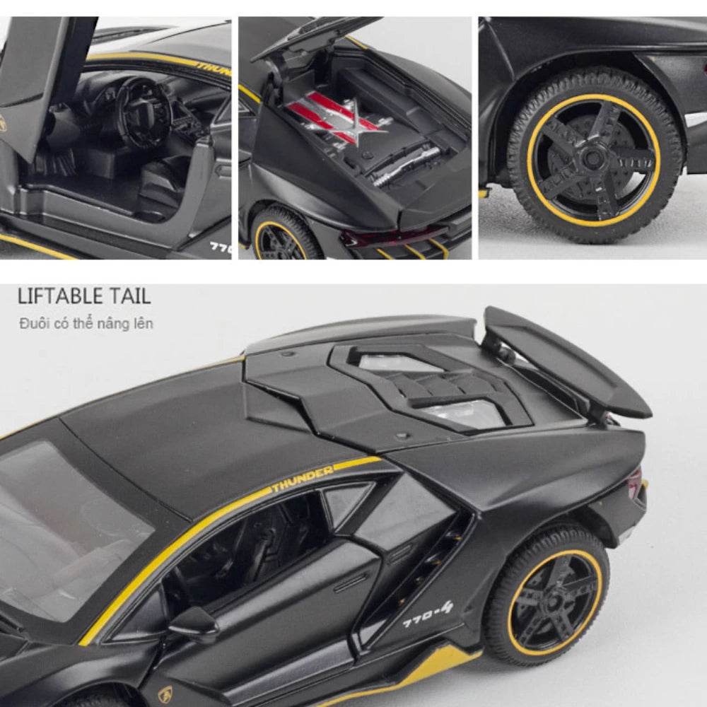 1 32 Cars Toys Auto Scale Lambor LP770 Diecast Model Alloy Toys Gift