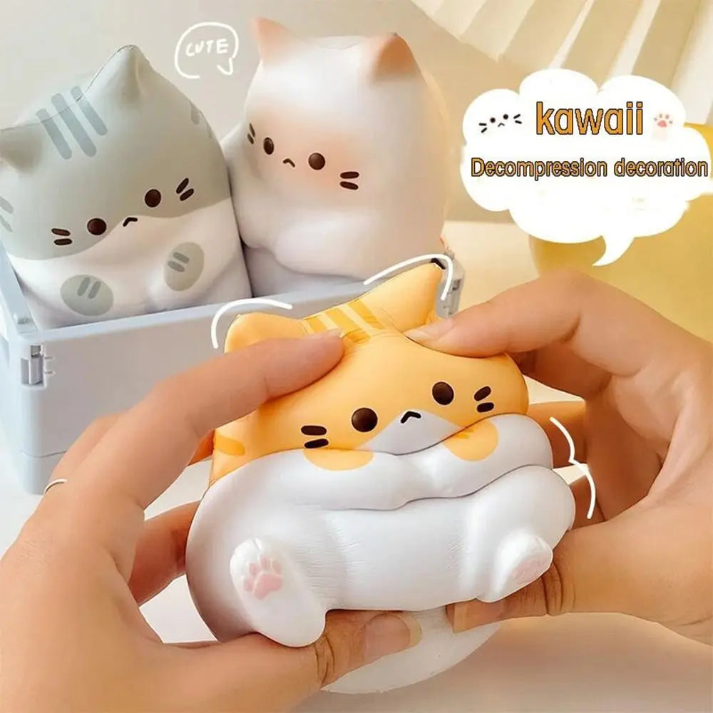 Cat Stress Relief Squishy Toy PU Slow Rise
