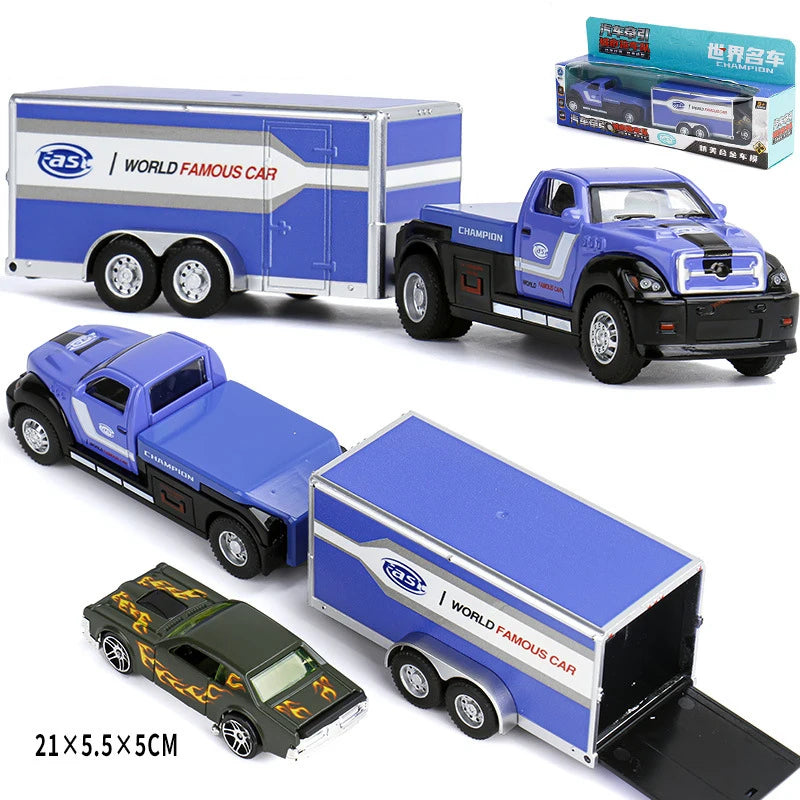 1:64 Scania Container Truck American Container Truck Alloy Diecast Model Car