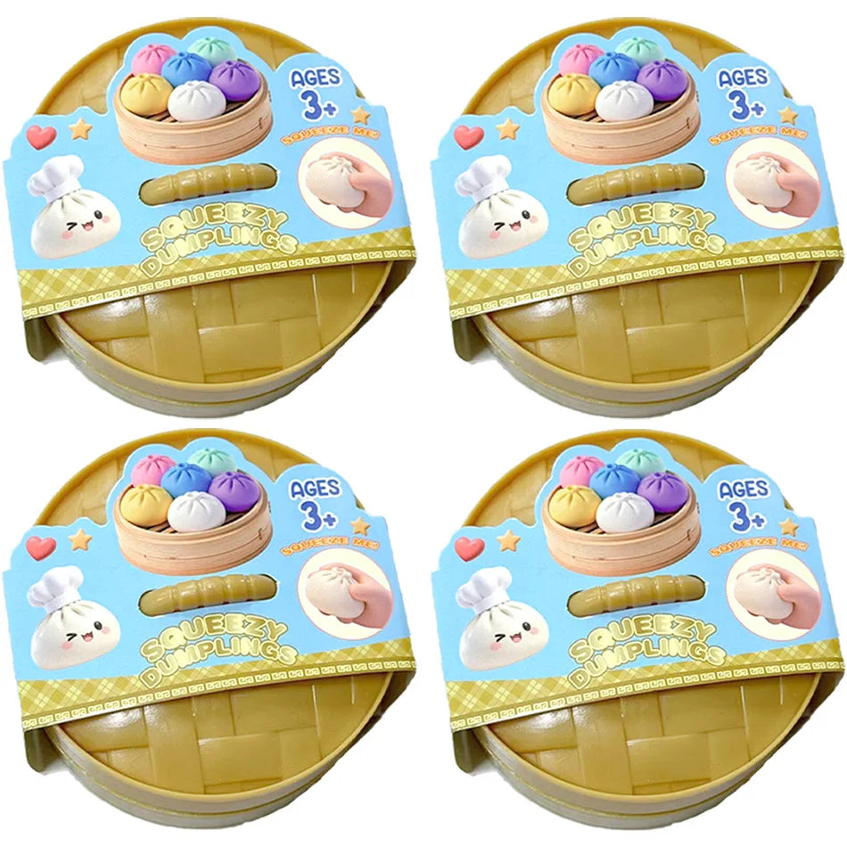 Glitter Dumpling Squishy Toy 6 Styles Box
