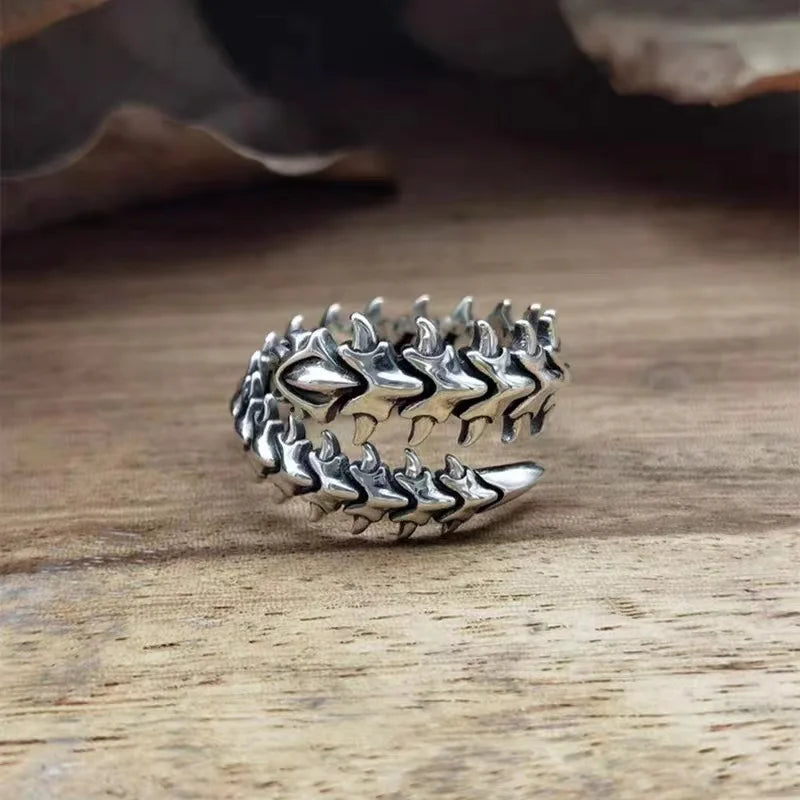 Anime Tokyo Ghoul Ring Kaneki Ken Adjustable Opening Unisex Punk Jewelry