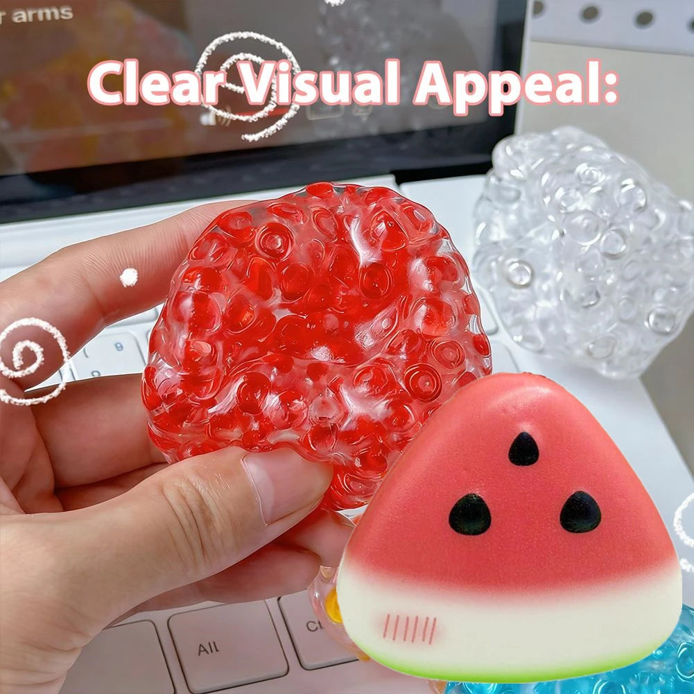 Ice Bead Squishy Ball Transparent Fidget Toy