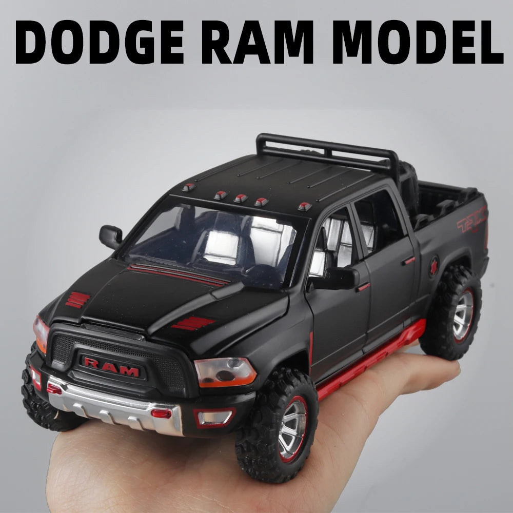 1:32 Scale RAM Pickup Truck Toy with Sound & Lights