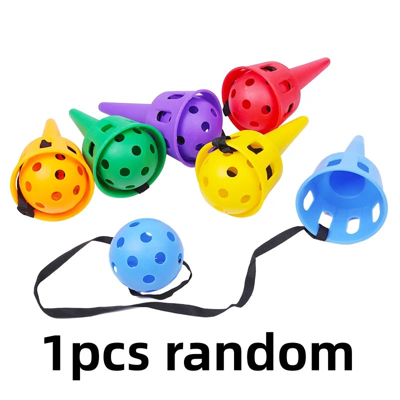 Throwing Catching Game Set Receiving Ball Sensor Trainer Outdoor Toy Children