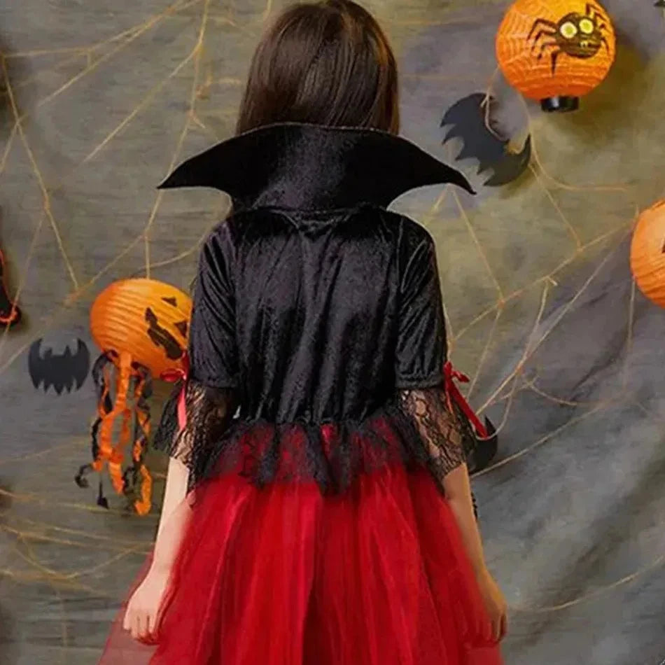 Halloween Girl Cosplay Vampire Dress Costume