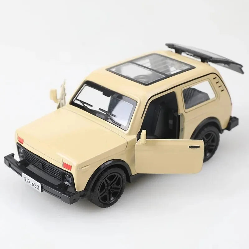 1 36 Niva Alloy Pullback Car Die-cast Metal Boy's Toy Powerful Pullback