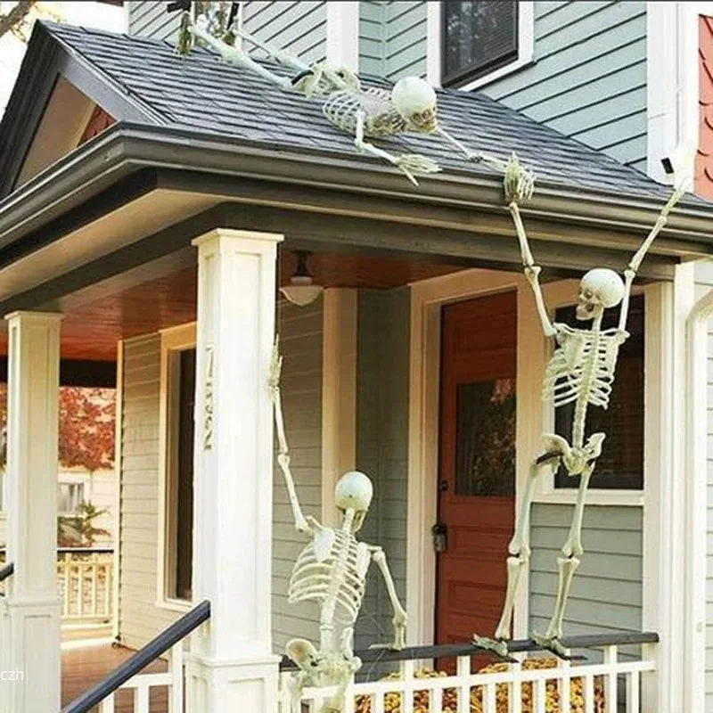 Happy Halloween Modeling Humanoid Skeleton Decorative Props Haunted House Home