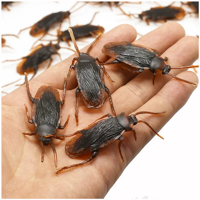 12 48pcs Halloween Simulation Bug Cockroach Spider Centipede Scorpion Plastics