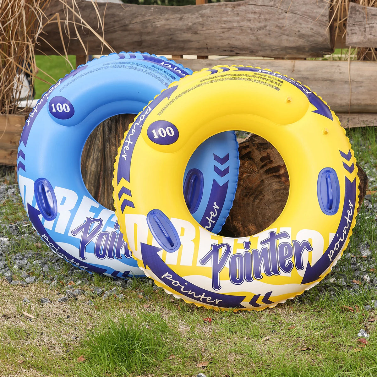 Double Balloon Inflatable Swimming Ring Beach toys Pool Floaties Adults Swim