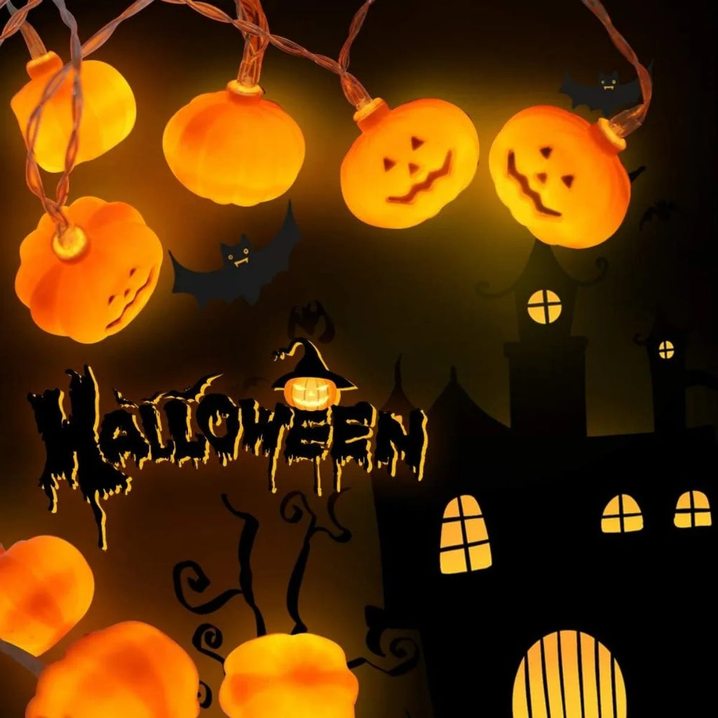 1pc 10/20 LED 3D Pumpkin String Light Halloween