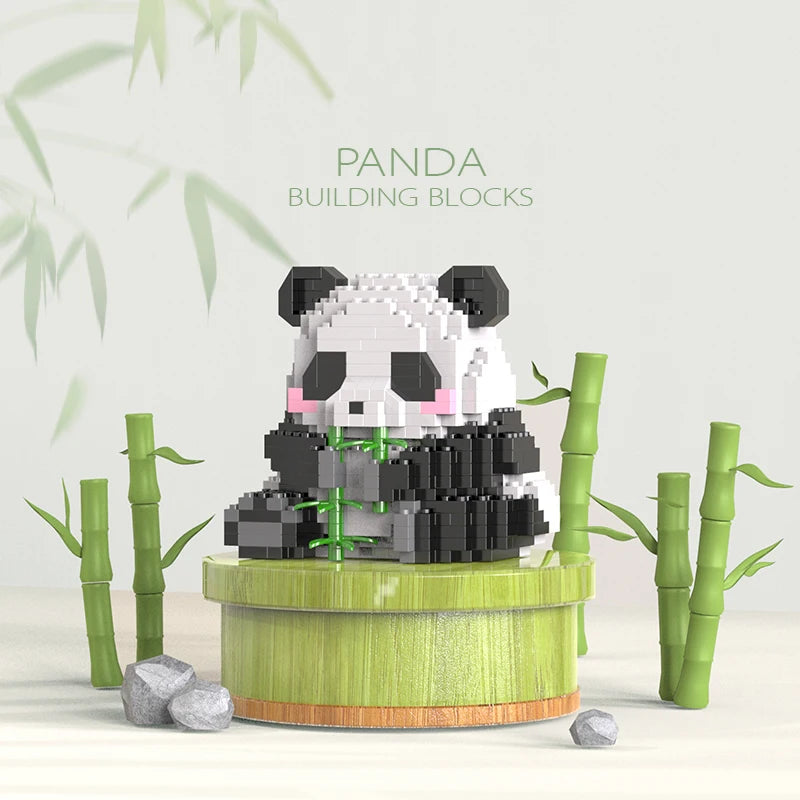 Animal Panda Building Block DIY Creative Construction