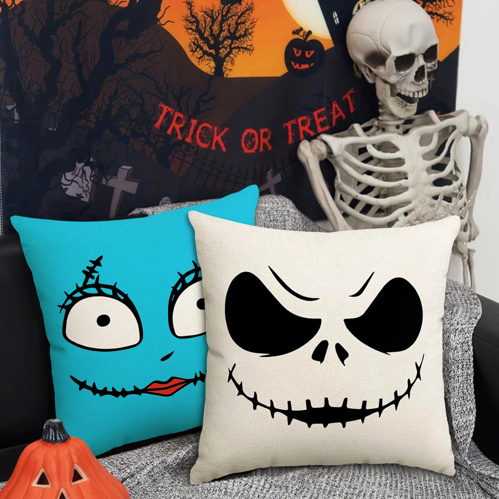 1pc/4pcs Halloween Pillow Cover Horror Home Decoration